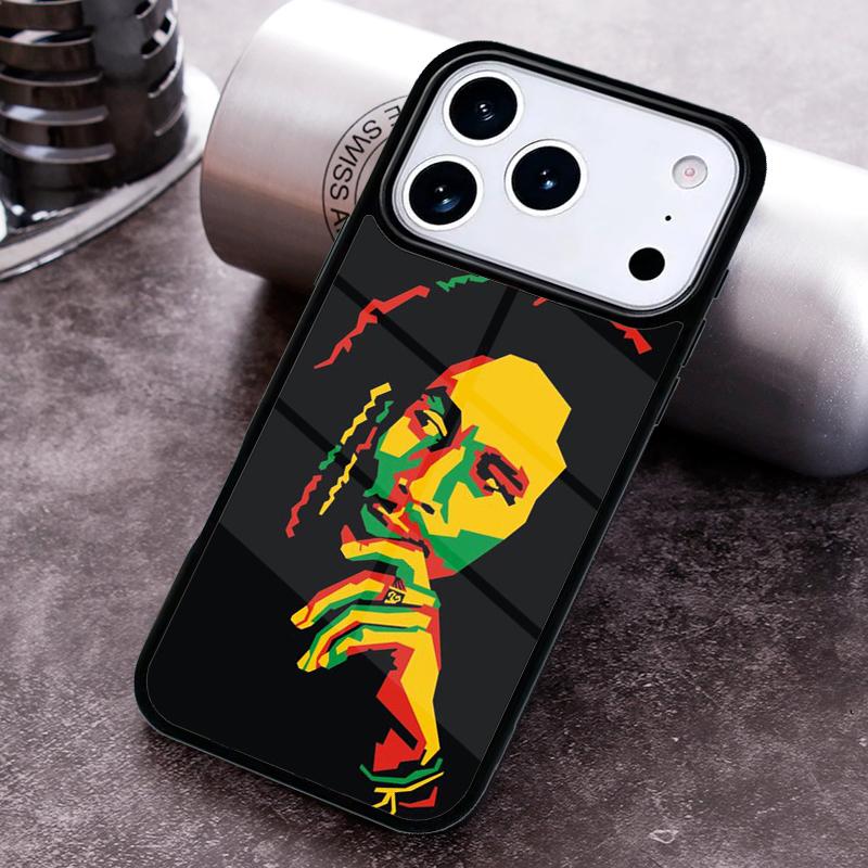 Rasta Lion Reggae Bob Marleys Phone Case for iPhone 17 16 15 Pro Max Air 14 13 12 11 Plus Shockproof Capa Cover