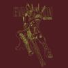 [Official] COSPA EVANGELION Evangelion Unit 2 Alpha T-Shirt, Burgundy, Size Small