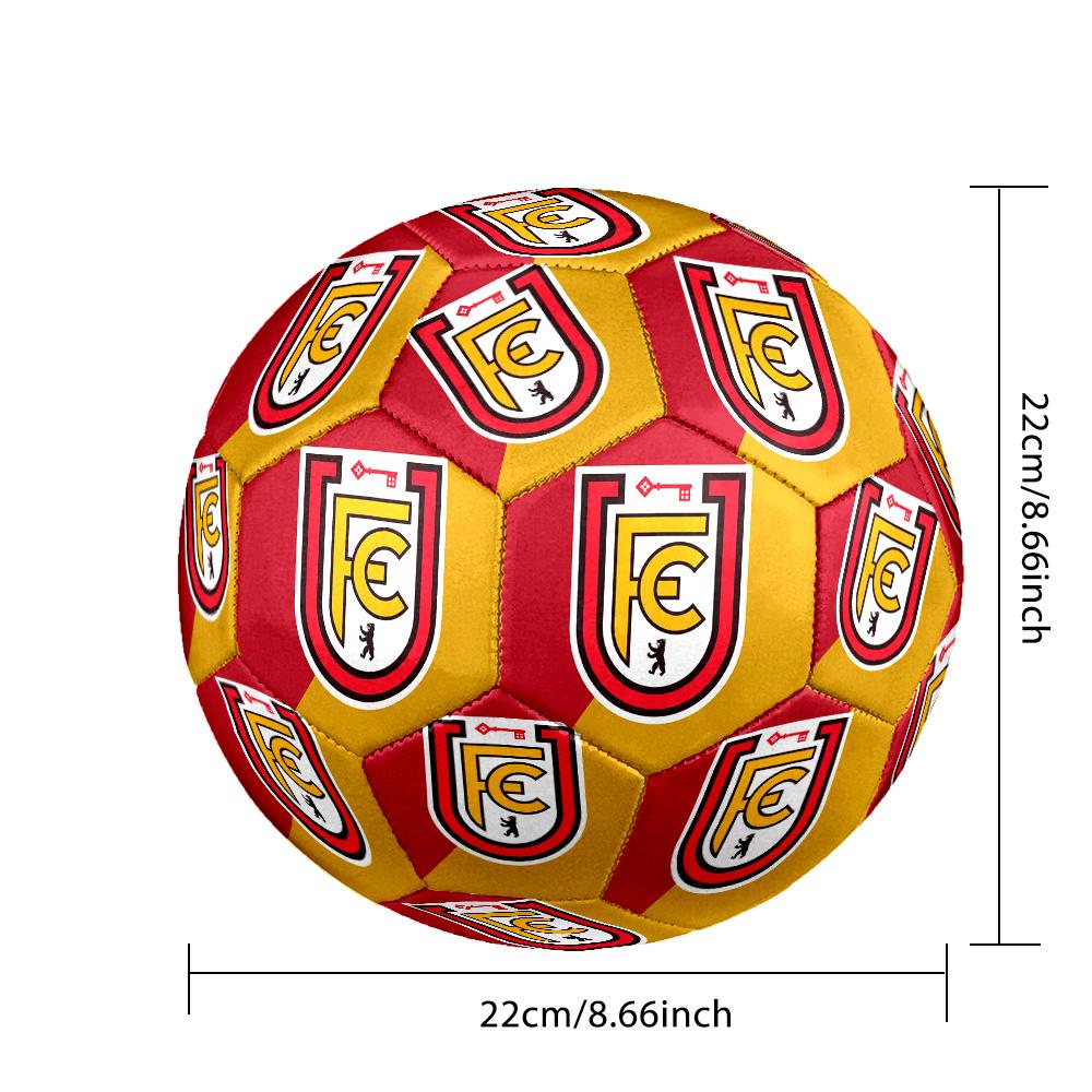 Pallone da Calcio Union Berlin FC Taglia 5 Standard Durevole per Allenamento Partita Sport all'Aperto per Adulti
