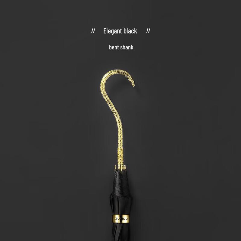 

ZUODU Diamond Inlaid Curved Handle Umbrella