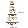 Christmas Decorations Navidad Artificial Christmas Tree Decoration Wall Christmas Tree Home DIY Luminous Pendant Foldable