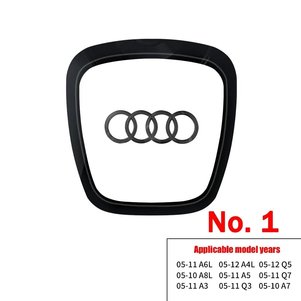 Auto Lenkrad Logo Heller Rahmenstreifen Galvanisierter Auto Logo Aufkleber Für Audi A3 A4 B8 8P B9 8V A5 A6 C7 A7 Q3 Q5 Q7