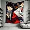 Kakegurui Wall Tapestry Aesthetic Wall Hanging Printed Fabric Blanket Decorative Tapestries for Bedroom Living Room Home Decor