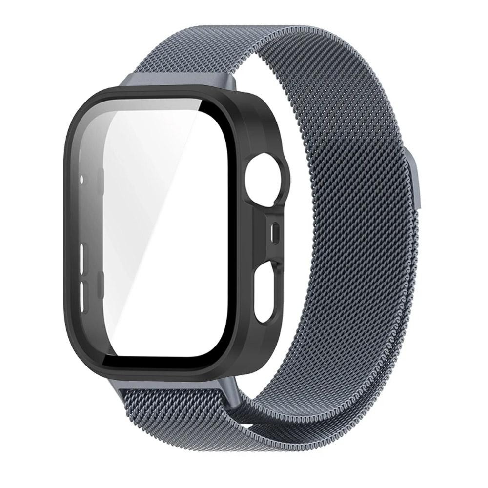 PC-Gehäuse + Metall-Mailänder Armband für Huawei Watch Fit 3/4/4 Pro Displayschutz-Stoßfänger Bequemes Armband für Huawei Watch Fit 4 Pro