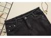 2024 Slim Black High-Waist Skinny Jeans for Women - Korean Style