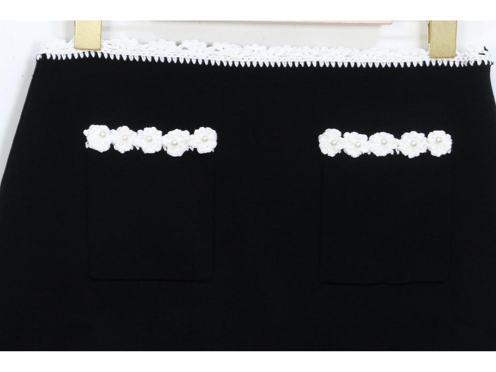 Lafite's New Spring/Summer French Floral Knit Vest Cardigan & Skirt Set