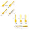 Food Grade Egg Beater Baking Utensils Set Dough Scraper 8Pcs Silicone Cream Scraper