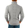 Men's  Fashion  Knitting  Pullover  Long Sleeves  Loose  Flip Collar  Sweater