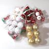 6Pcs Christmas Decorative Balls Green Xmas Tree Pendants Red Snowflake Branches Style Home Christmas Party Decoration Toy Balls