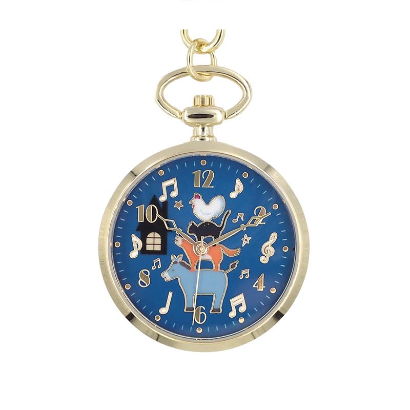 follow hoock Bremen Town Musicians Charm Watch N01925S-0 GD/BL