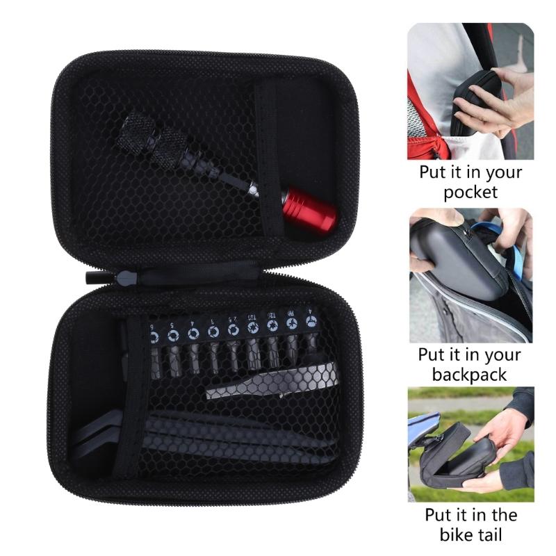 Bikes Ratchet Wrenches with 10 Bit 1/4Inch Ratchet Repair Tool Tire Wrenches