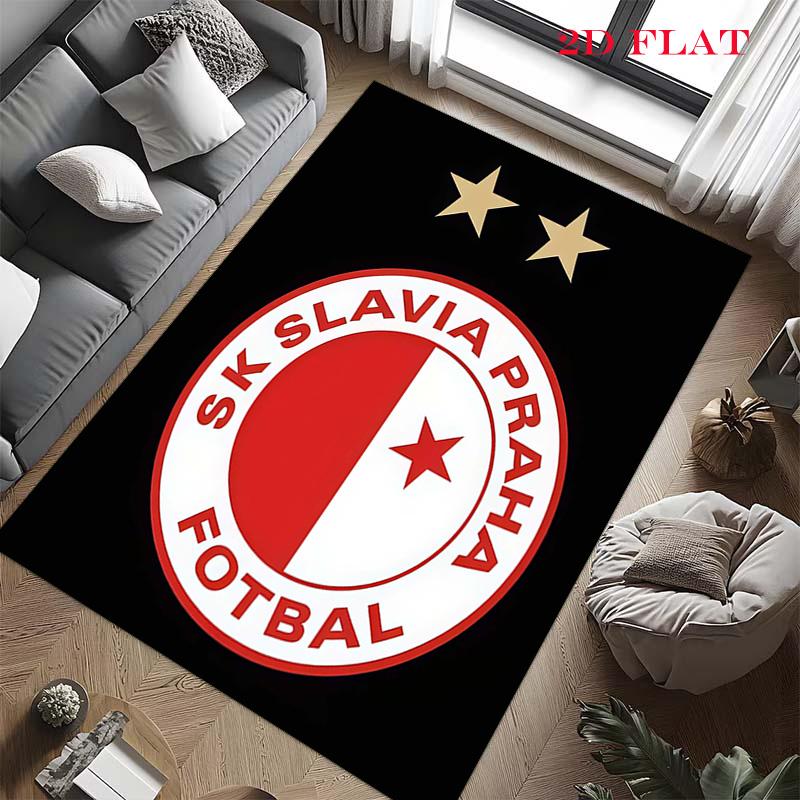 SK Slavia Prague Carpet Rug for Living Room Bedroom Home Sofa Decoration,Kids play Non-slip Floor Mat