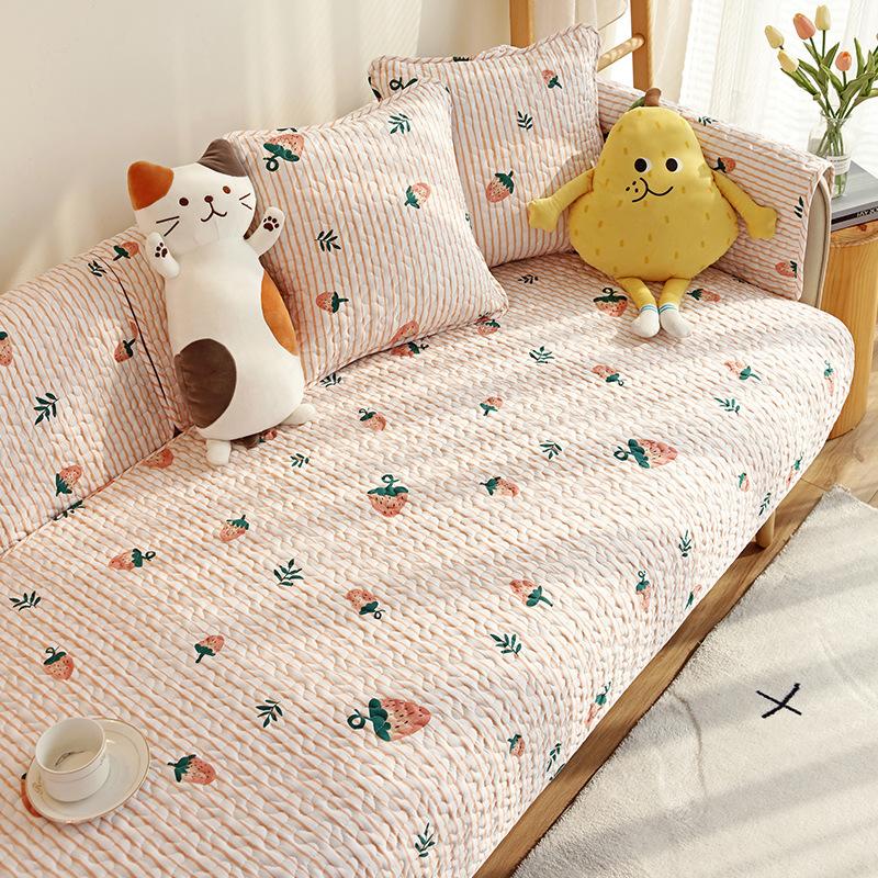 Einfachheit Universal Alle Jahreszeiten Sofa Handtuch Baumwollstoff Kunst Jacquard Sofa Kissen Dekorieren Möbel Sofaüberwurf Rückenlehnenbezug