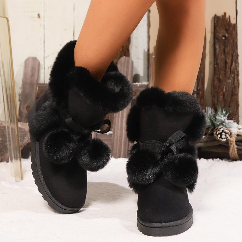 Fashion Plus Size Woman Shoes 2026 Winter New Women's Snow Boots Comfort Non Slip Women Thick Soled Ankle Boots Zapatos De Mujer