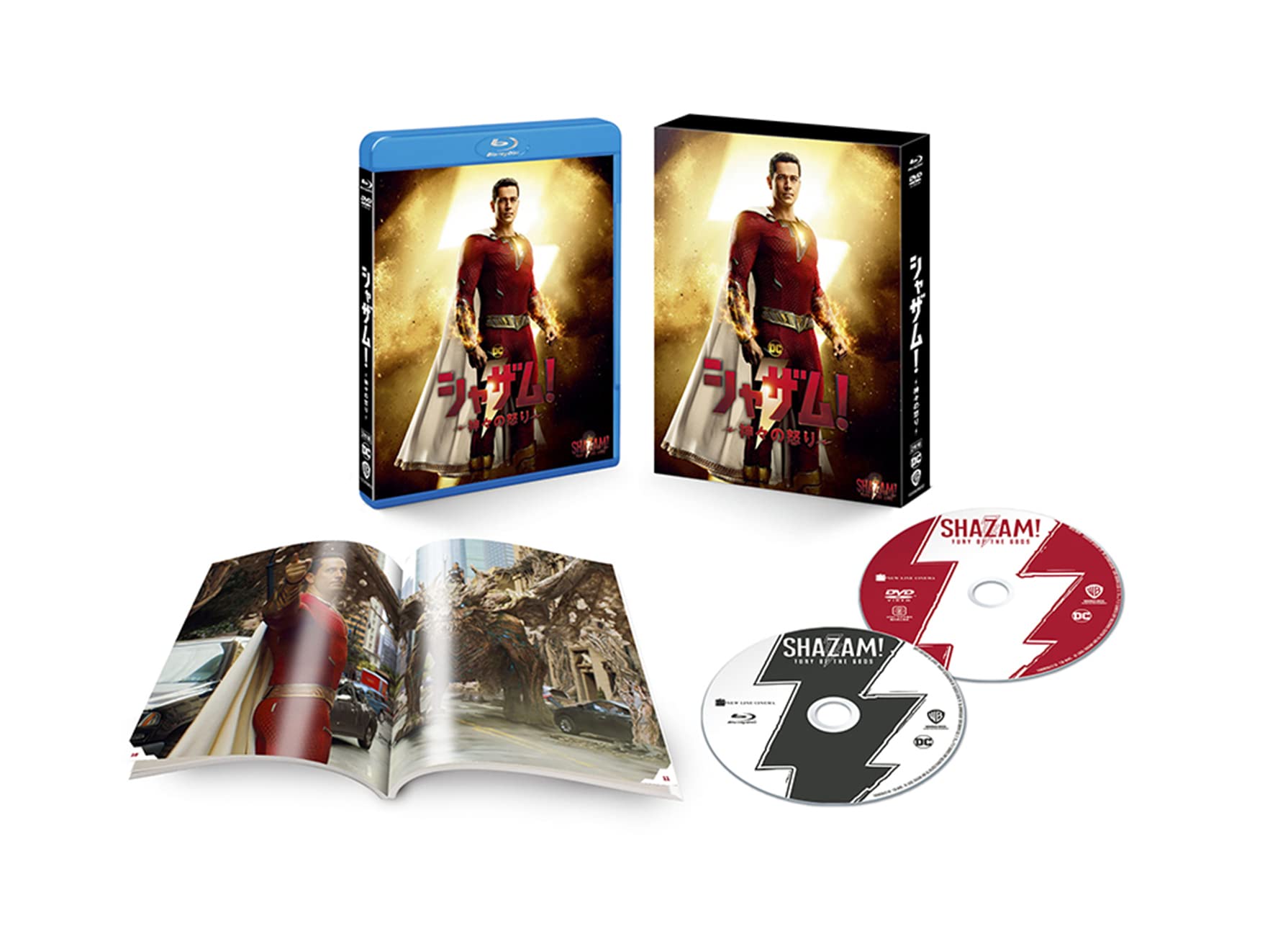 

Press Wrath of the Gods DVD Set Set with (First Edition) Shazam! Blu-ray & (2-Disc Booklet) [Blu-ray]