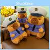 Cartoon Capybara Police Plush Toy Stuffed Animal Doll Decorations Gift Kids
