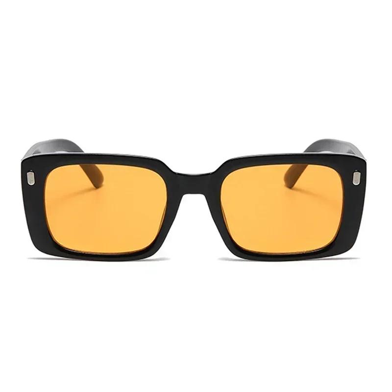 Retro Classic Square Sunglasses For Women Men Stylish Minimalist Female Male Fashion Glasses