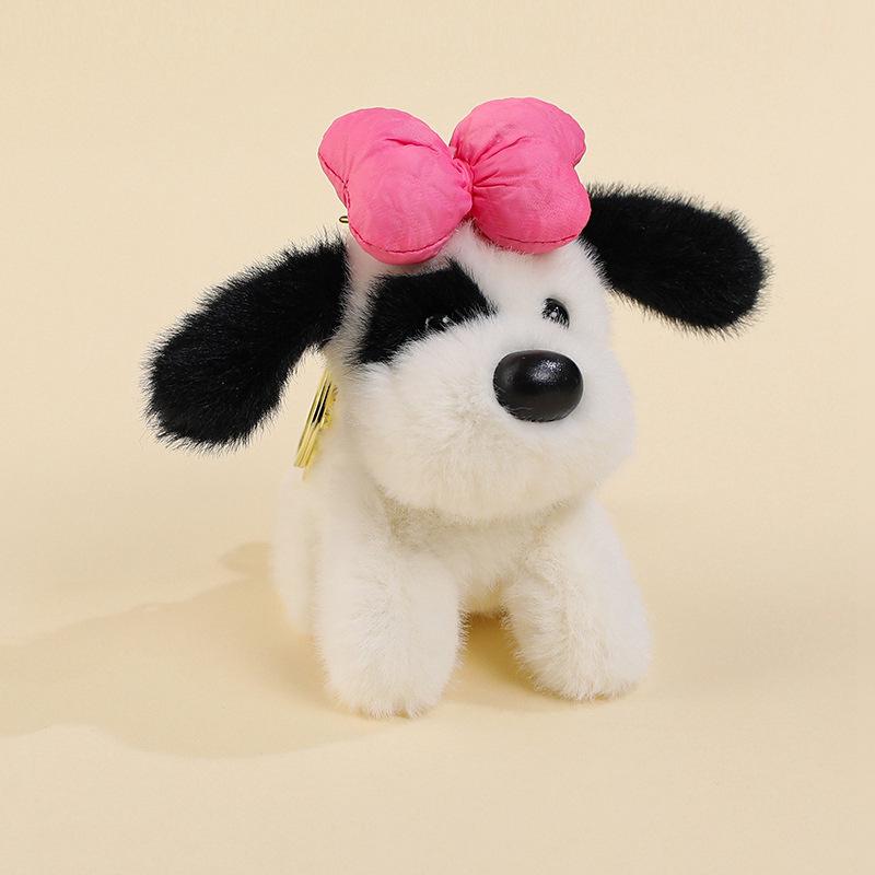 Big-Eared Dog Plush Doll Keychain Student Schoolbag Backpack Pendant Boutique Store Little Doll