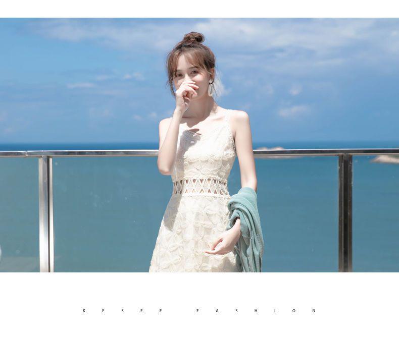 2026 Petite French Waist-Cinched Slimming Camisole Dress - Women's Summer Sweet Dress