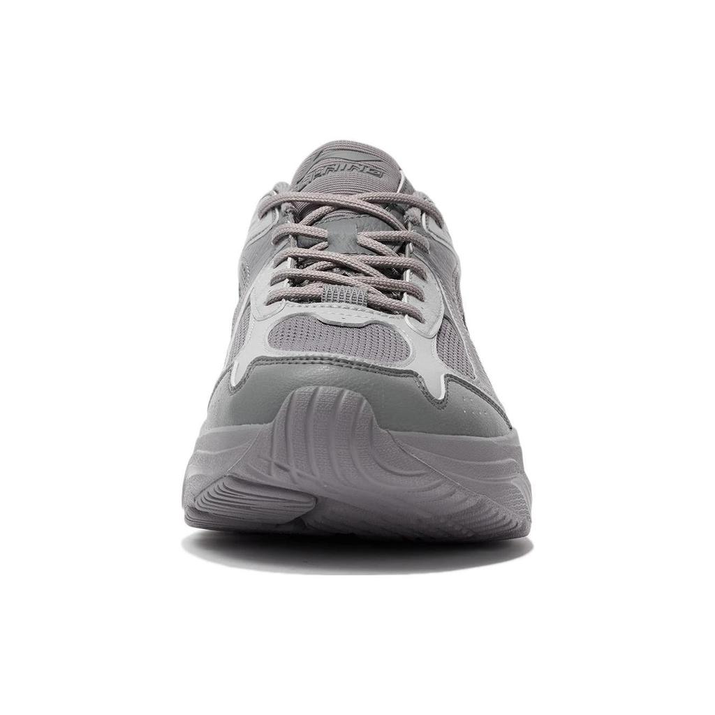 Li Ning Running Collection Fabric Cushioning Breathable Low top Long Distance Running Sprint Running Shoes Men's Gray ARLS013-6