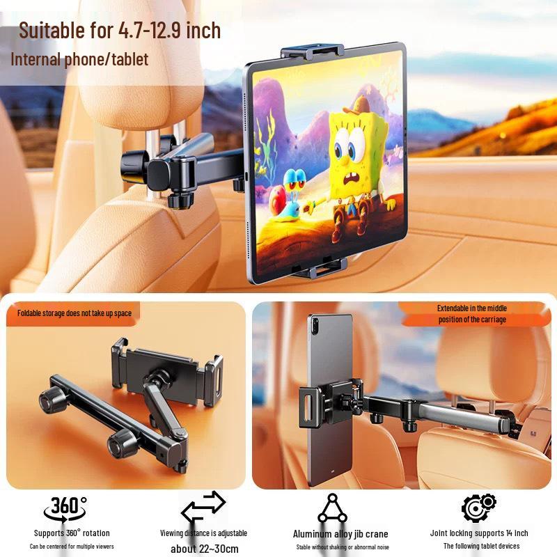 Universal Telescopic Rear Seat Tablet & Phone Holder for Cars