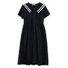 Weileenice Black Navy Size Perfect for Entrance Memorial Short Sailor Funeral Outfit Girls' Dress, Style, 130, Recitals, Ceremonies, Shichi-Go-San