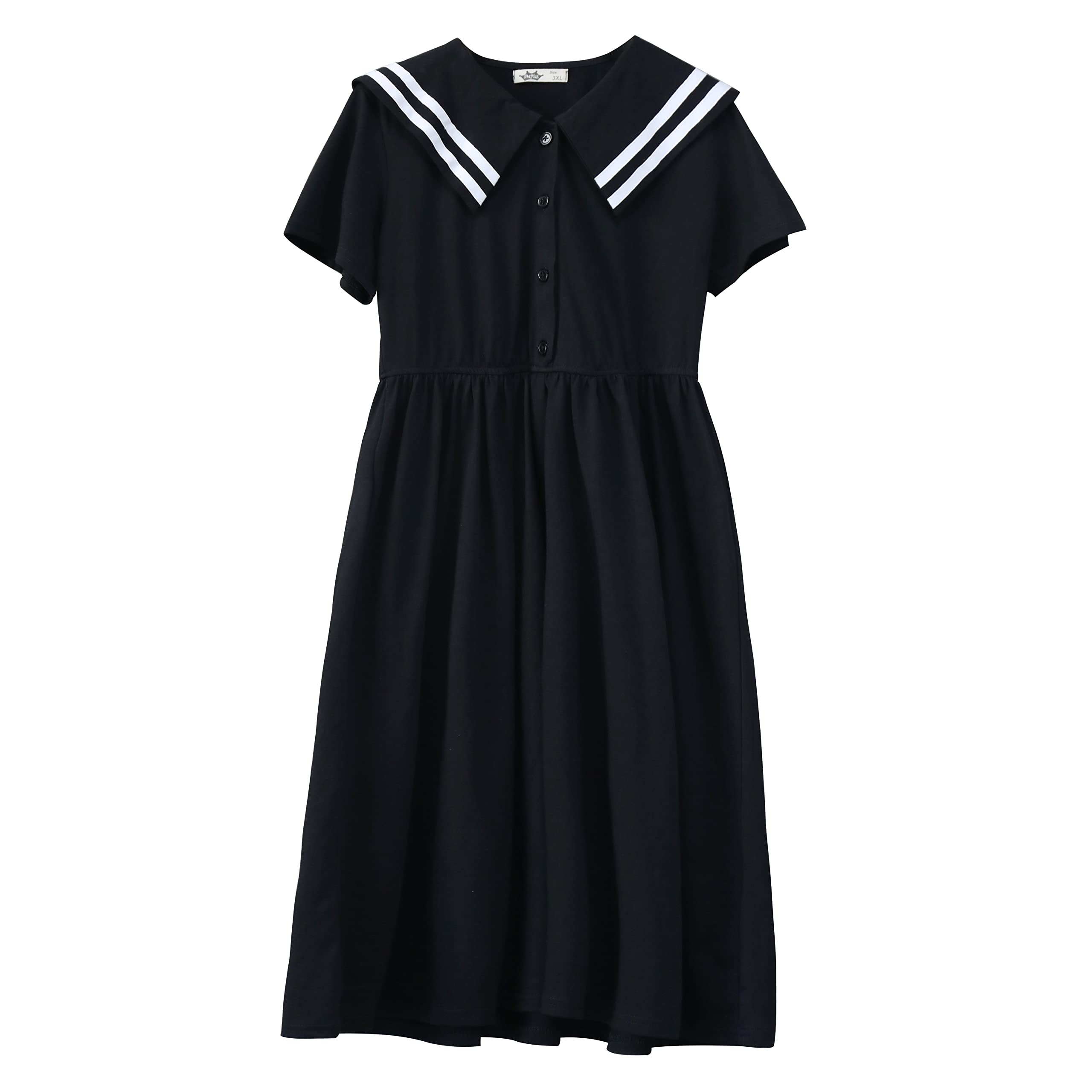 

Weileenice Черный Темно-синий Размер Идеально подходит для Входа Памятный Короткий Матросский Похоронный Наряд Платье для девочек, Стиль, 130, Концерты, Церемонии, Сити-Го-Сан чёрный