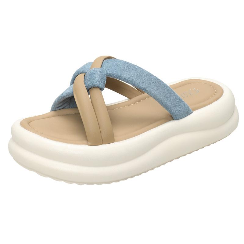 Premium Feeling with Skirt, Cool Slippers, Beautiful Outer Wear 22 New Summer Thick-soled Temperament Slippers