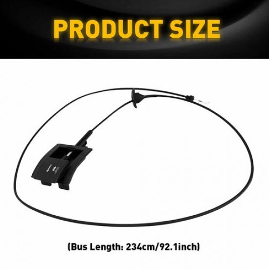 Hood Cable & Release Pull Handle Fit 1992-1994 Ford Bronco 912-042 F2TZ16916A