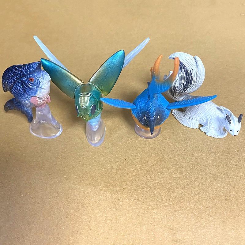 Gashapon Monster Hunter Rise of The World Environmental Creatures Guide Lantern Fish Surrounding Rabbit Responding FIGURE TOYS