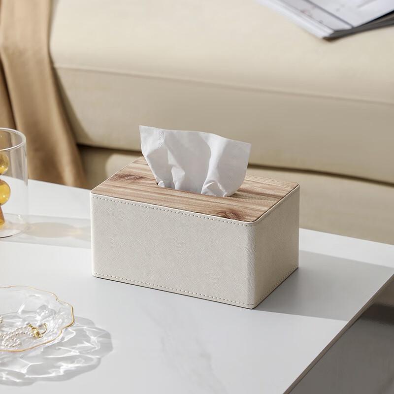 Morona Multi-functional Leather Tissue Box
