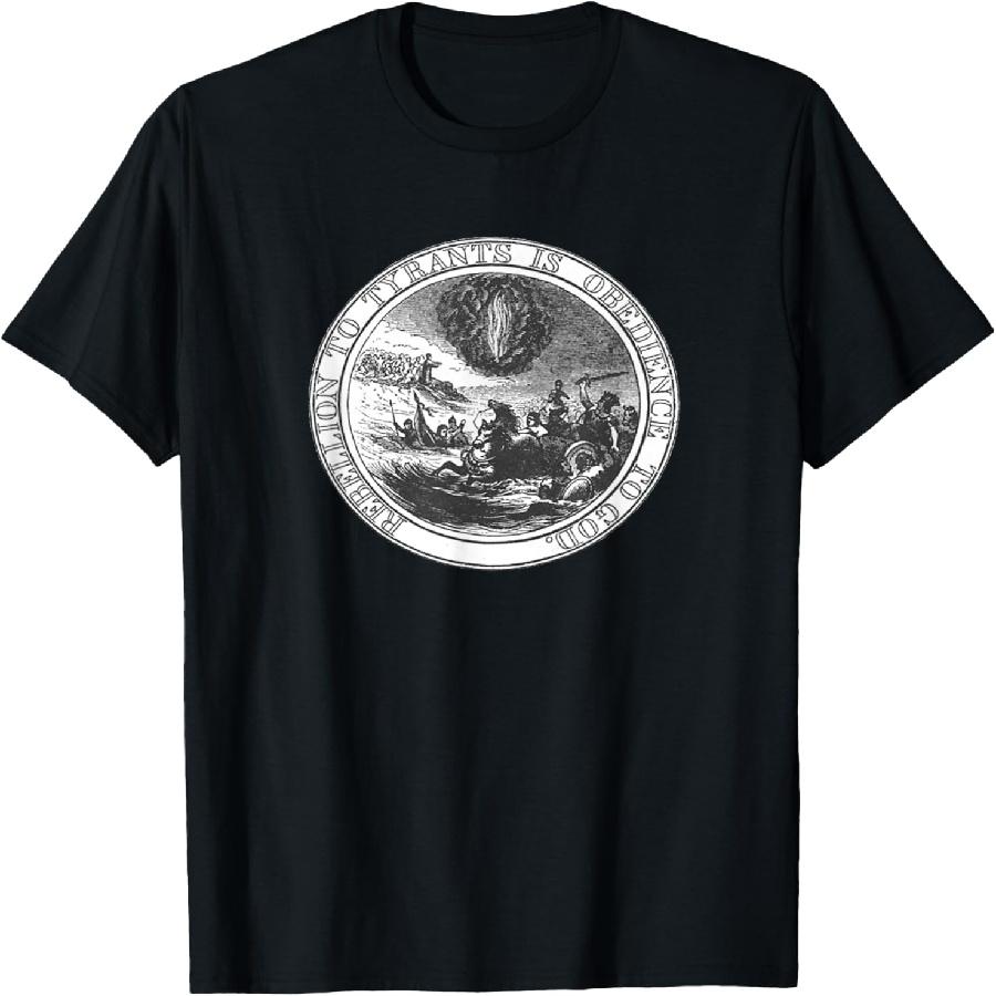 Rebellion to Tyrants is Obedience to God Franklin T-Shirt T-Shirt S