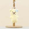 Plush Animal Keychain With Straw Bear And Capybara Designs For Kids And Gift Enthusiasts