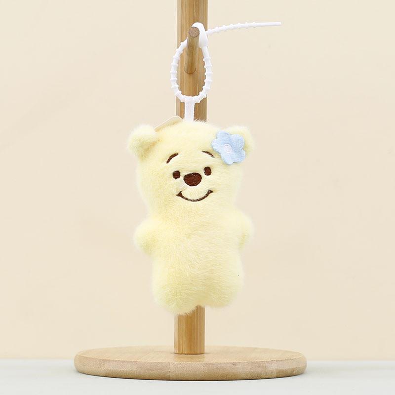 Plush Animal Keychain With Straw Bear And Capybara Designs For Kids And Gift Enthusiasts