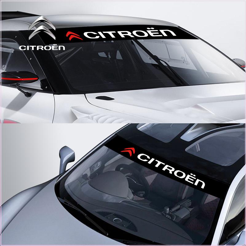 Citroen LOGO Emblem Auto Frontscheibenaufkleber Vorne und Hinten Dekorativ für Citroen DS C1 C2 C3 C4 C5 C6 C8 C4L DS3 DS4 DS5 LS DS6 Picasso