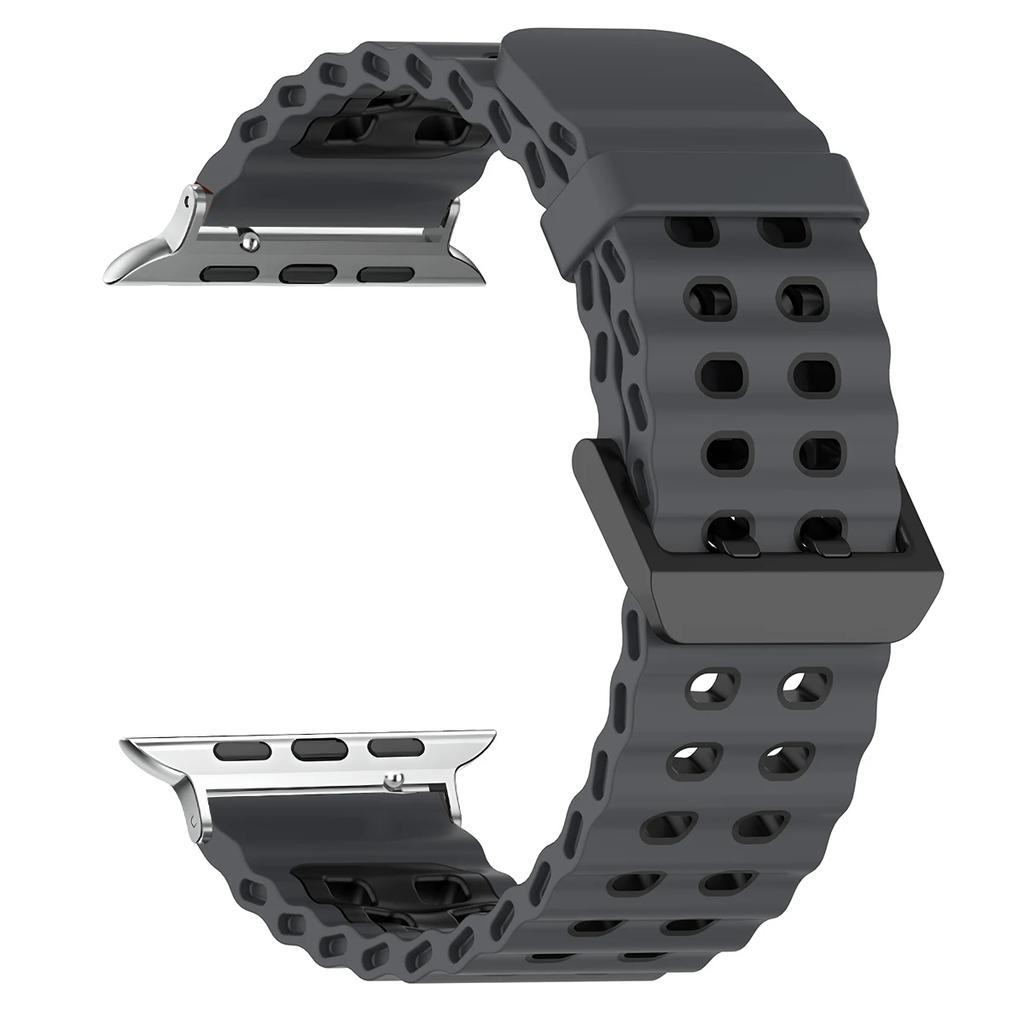 Silicone Strap for Apple Watch Ultra 3 49mm Band Breathable Bracelet for iWatch Series 11 10 42 46mm 9 8 7 6 SE 45mm 44mm Strap