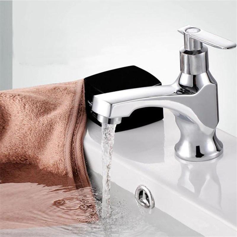 Faucet Single Metal Lever Handle Kit Alloy Chrome Basin Tap Replacement Cover For Pressure Balance Faucet Hardware Accessories
