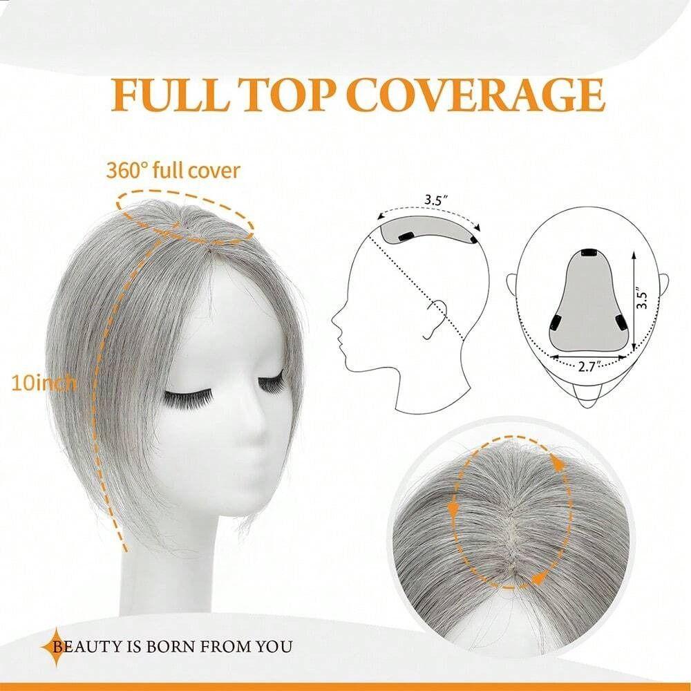 Clip In Hair Toppers Wigs with Bangs Hair Extension Fringe Hair Pieces Increase Hair Volume