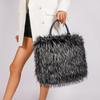 Popular Imitation Fur Plush Women's Handbags Soft Portable Ladies Tote Bag Light Luxury Niche Simple Versatile One Shoulder Bag for Mother's Day Gifts