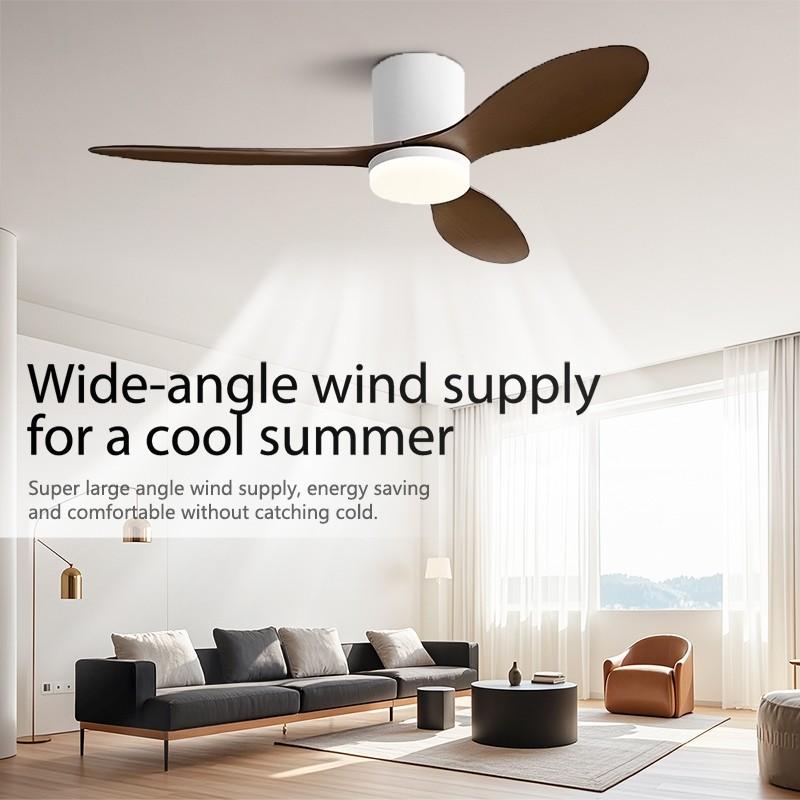 25/42/52in Smart Electric Ceiling Fan Light Household Stepless Dimming LED Lighting Fan DC Motor Silent Fan Lamp