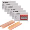 Alsisk Standard Inch 6 Boxes Rose Gold Staples, 1/4 Long, (6000 Staples),