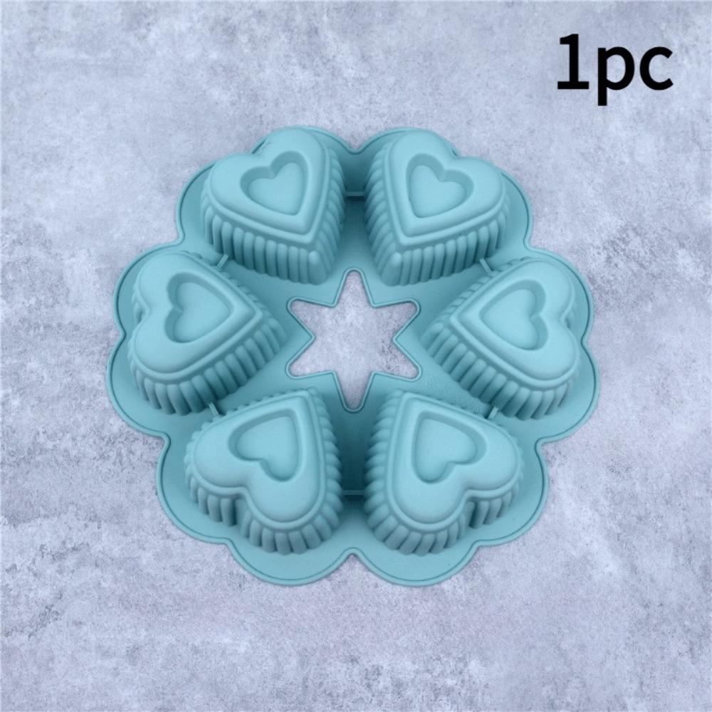Heat Resistant Heart-Shaped Cake Mold Food Grade Silicone French Pastry Mold  Pudding