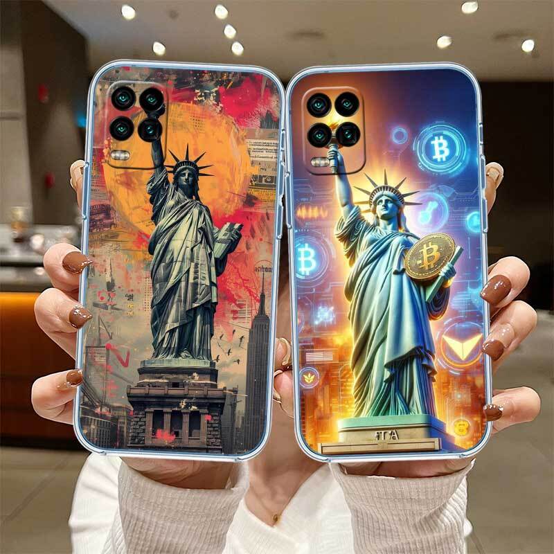 Statue of Liberty Phone Case for Motorola Edge 20 30 S30 40 50 Fusion Lite Plus Pro Ultra Neo One Action Zoom Hyper Power Macro Vision