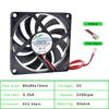 ACP8010 8cm 80mm Fan 80x80x10mm DC5V 12V 24V 2 Wires 2pin for Chassis Power Supply Charger Inverter Ultra-thin Cooling Fan