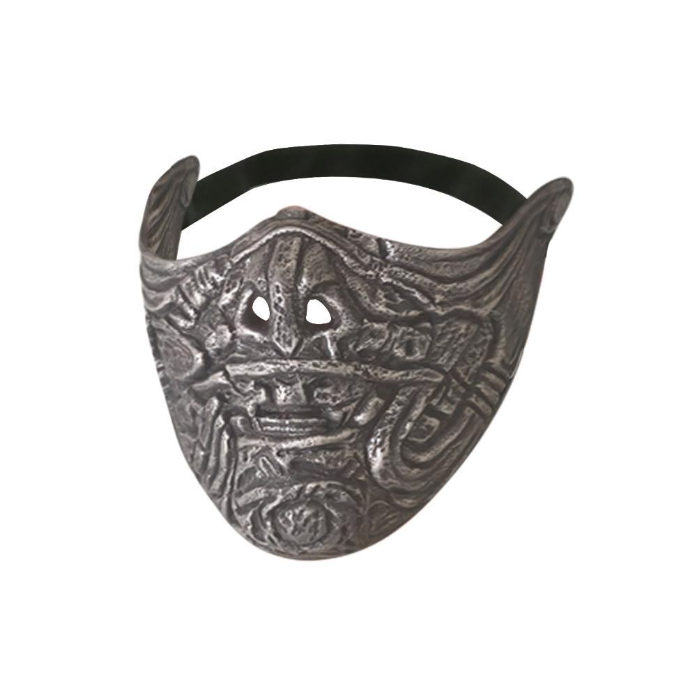 

Latex Face Mask with Detailed Textured Design Adjustable Strap for Costume and Role Play Use Suitable for Various Events and Performances One Size