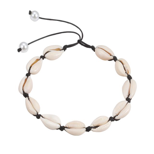 Conch Seashell Necklace Women Jewelry Summer Beach Shell Choker Bohemian Rope Cowrie Beaded Necklaces Handmade Collar Female