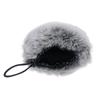 Uxcell Microphone Furry Windscreen Cover for Short Hair Microphones, White and Black, 1 Piece