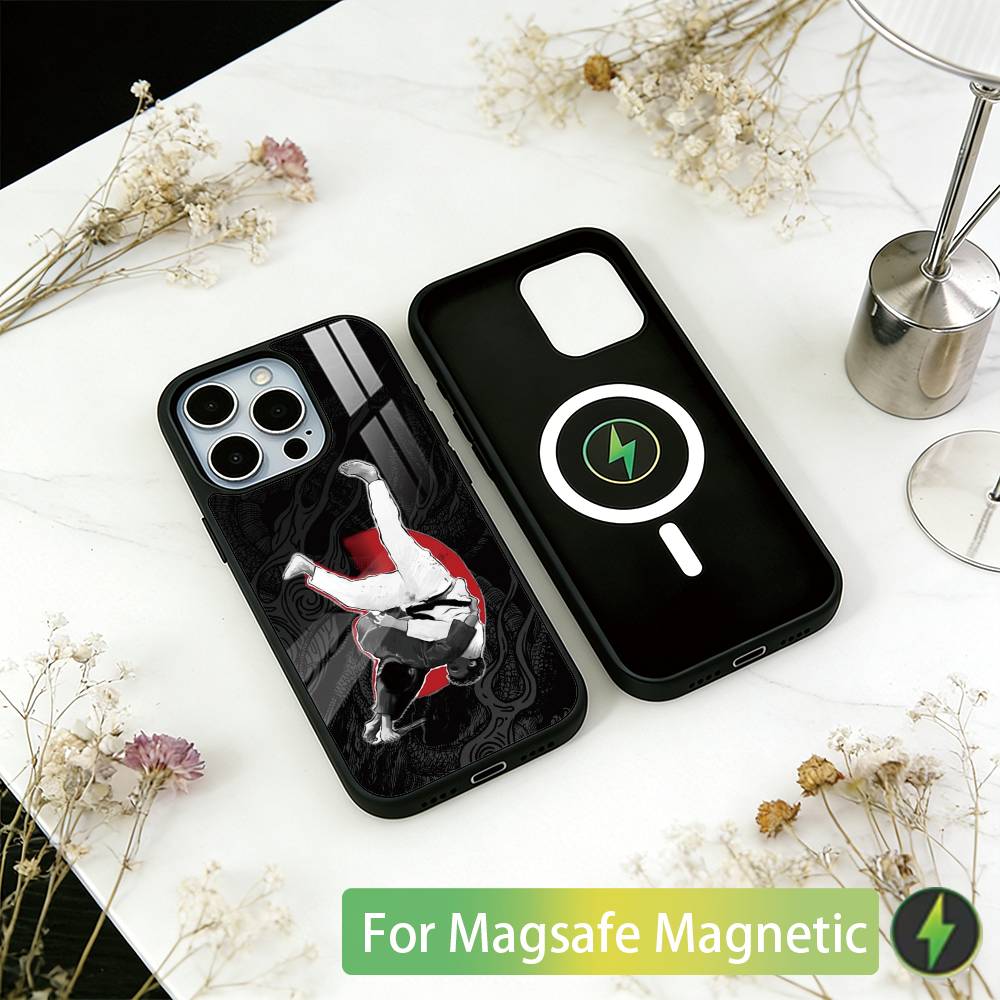 Jujitsu Judo Phone Case For iPhone17,16,15,14,13,12,11 Plus,Pro Magnetic For Magsafe Wireless Charging