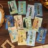 1PC Exquisite Floral Painting Metal Bookmark Hollow Bronzing Bookmark With Tassel Gifts For Book Lovers Writers Readers Students
