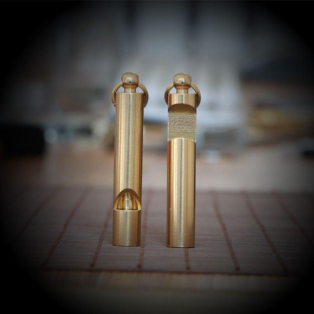 Pendant Referee Waterproof EDC Tool Referee Whisle Survival EDC Whistle Keychain Brass Whistle